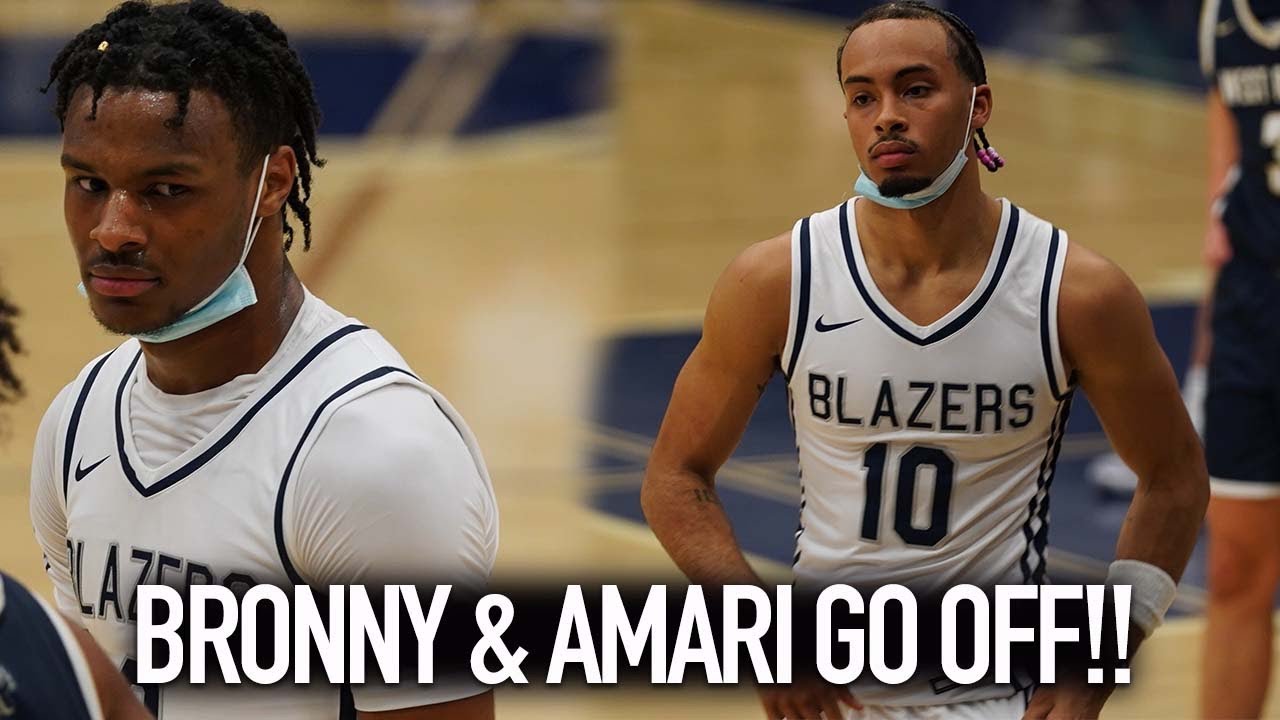 Bronny James BEST GAME At Sierra Canyon + Amari Bailey IS BACK!
