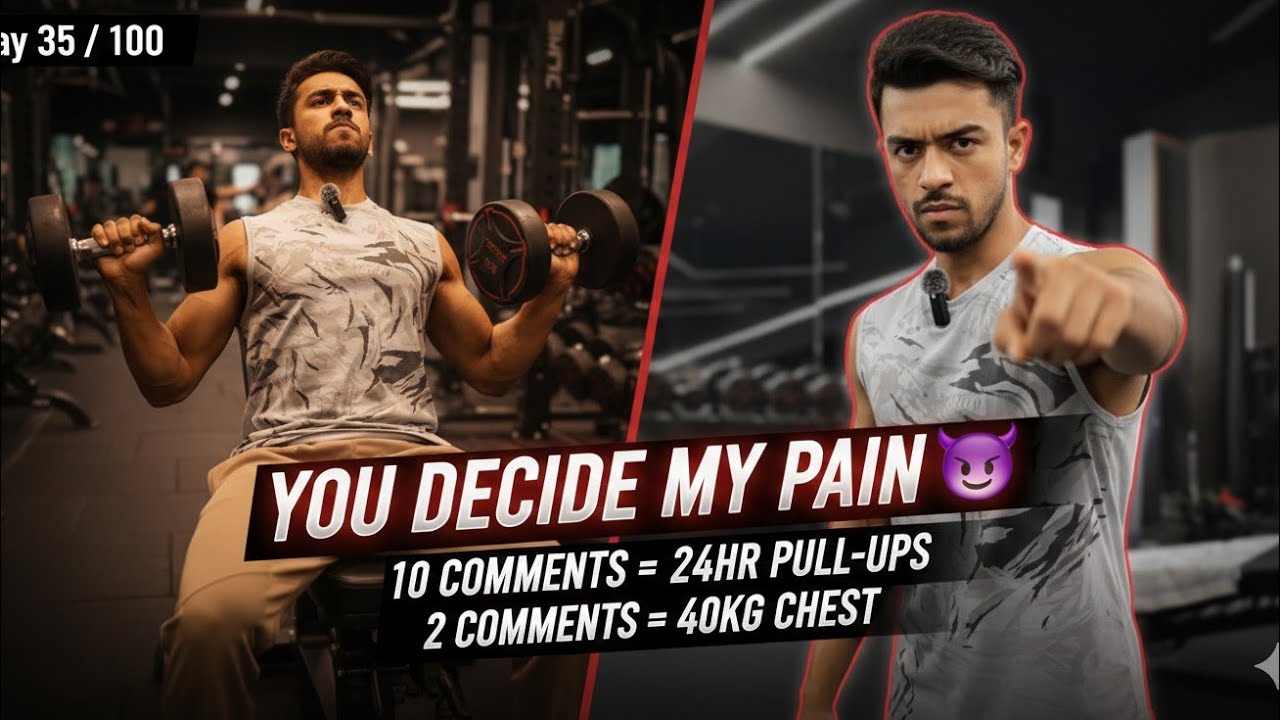 Comment Karo Ya Phir 40KG Chest Press 😈 | Day 35 100 Days Bulking