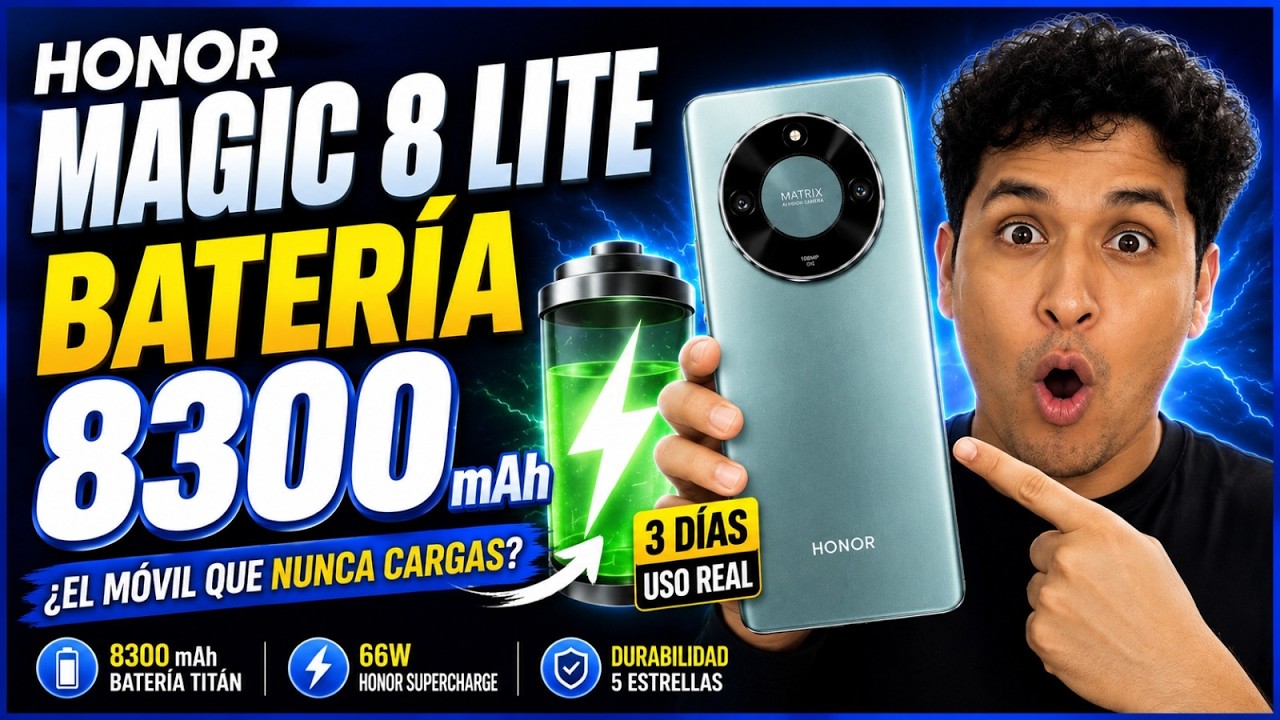 HONOR MAGIC 8 LITE |  Características que SORPRENDEN! ⚡
