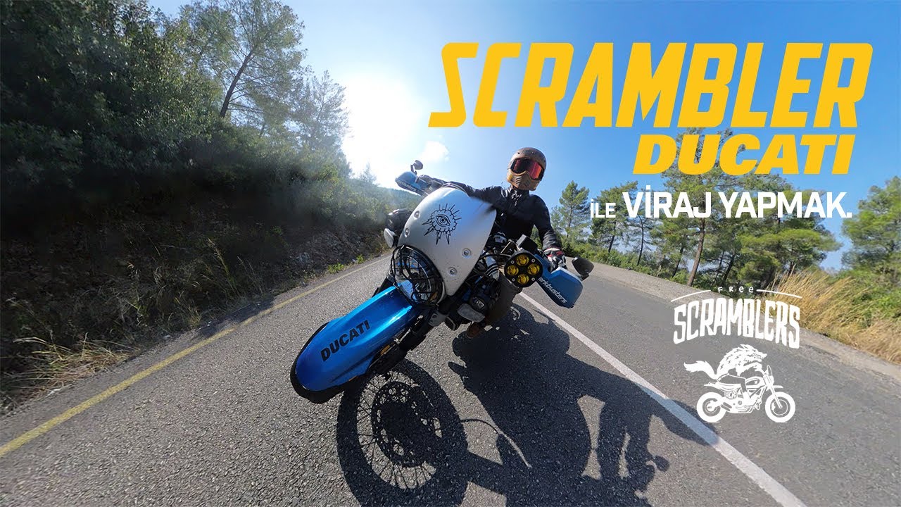 ducati scrambler desert sled ile viraj yapmak
