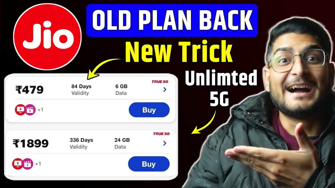 Jio Old Plan Back | 479 & 448 With Unlimited 5g