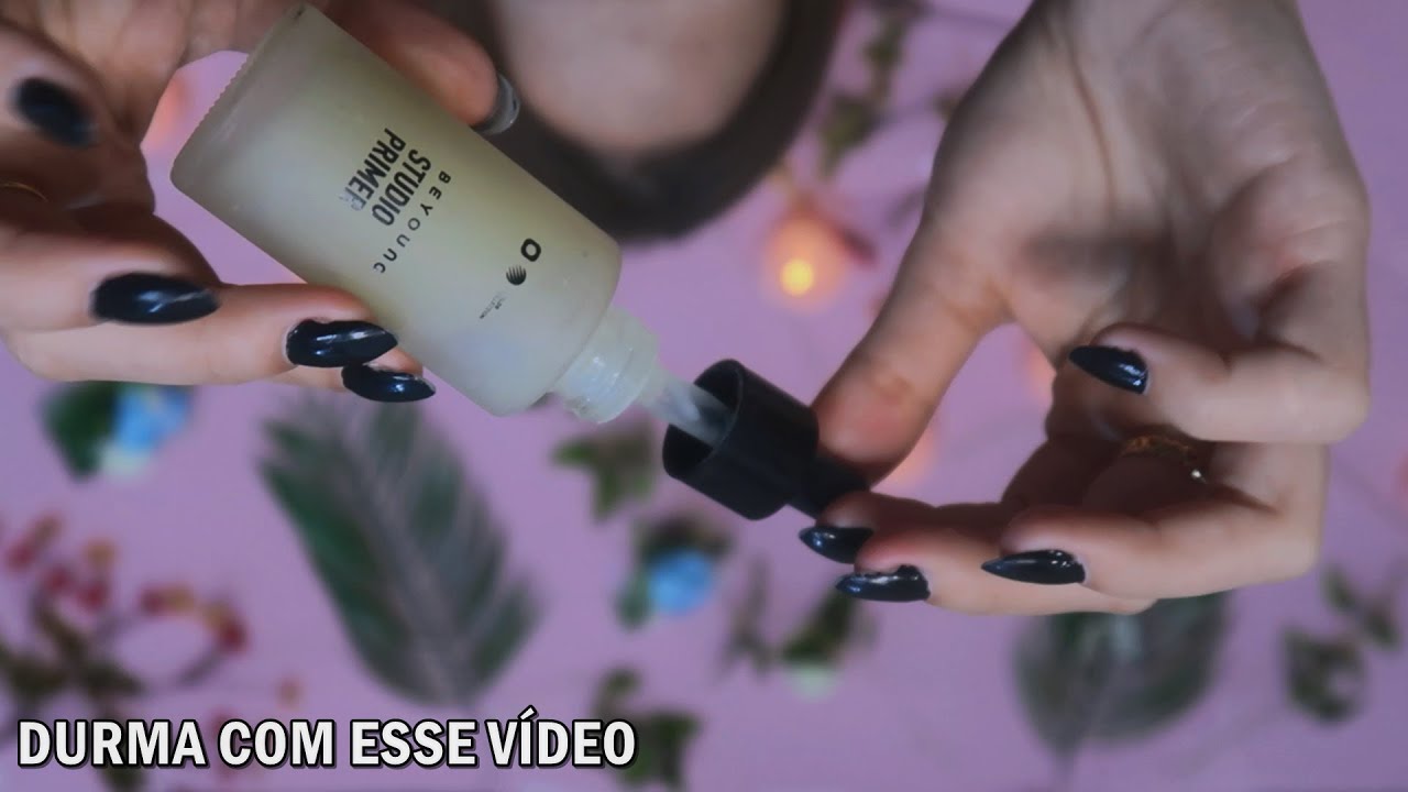 ASMR - Te maquiando em primeira pessoa (choveu de verdade no vídeo)