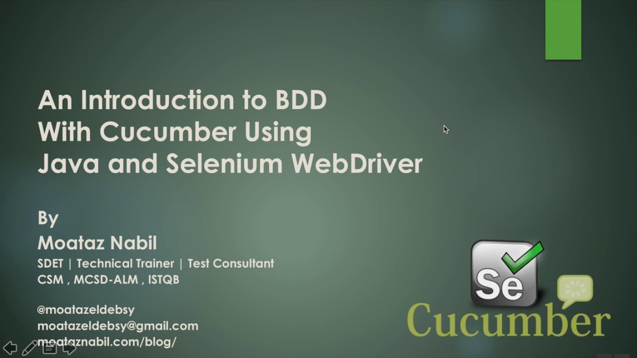 [Arabic Video] - BDD with Cucumber Using Java and Selenium WebDriver - Part 1