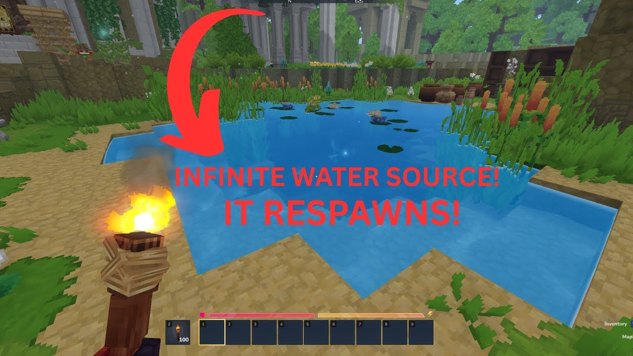 How To Get An INFINITE WATER SOURCE In Hytale!