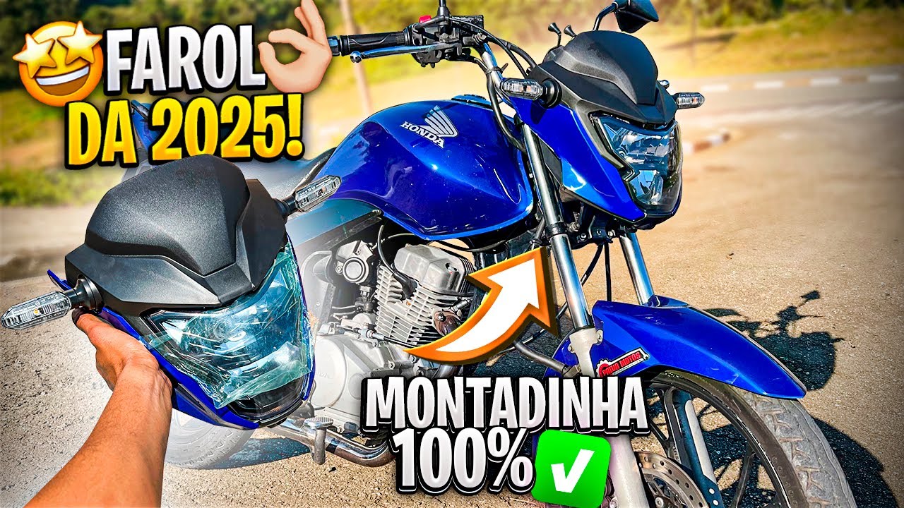 NOVA FRENTE DA TITAN 160 2025 NA FAN 150 MIX MONTADINHA