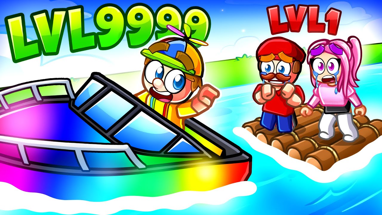 Upgrading Noob To GOD BOAT In Roblox!