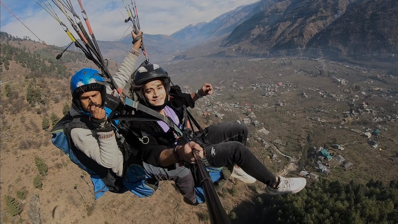 Aaj mai upr aasma niche 😂 | Manali Paragliding vlog | Tarun ke vlogs