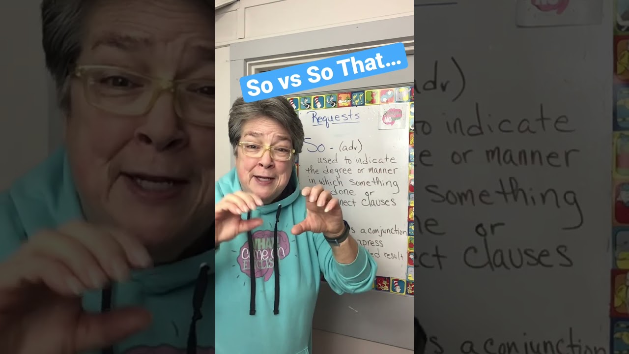 Quick Grammar: So or So That