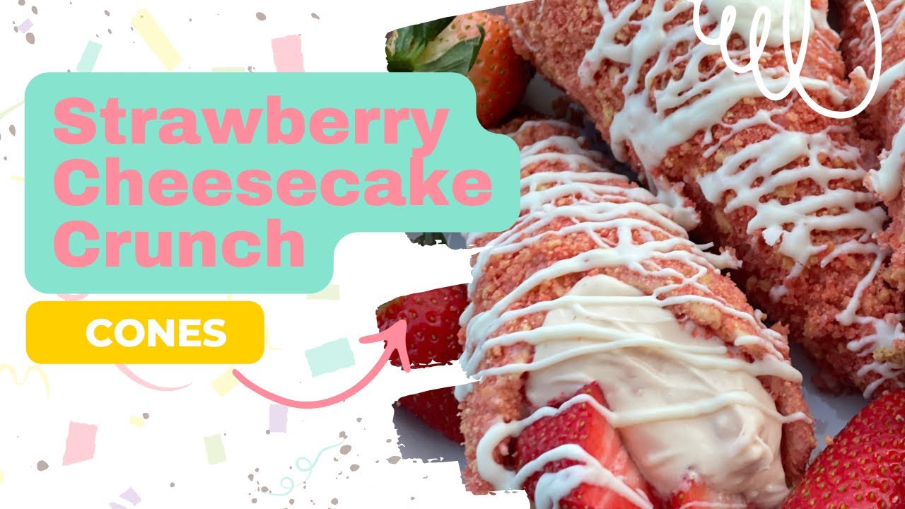 Ultimate Strawberry Cheesecake Waffle Cones | Easy & Delicious Recipe Tutorial