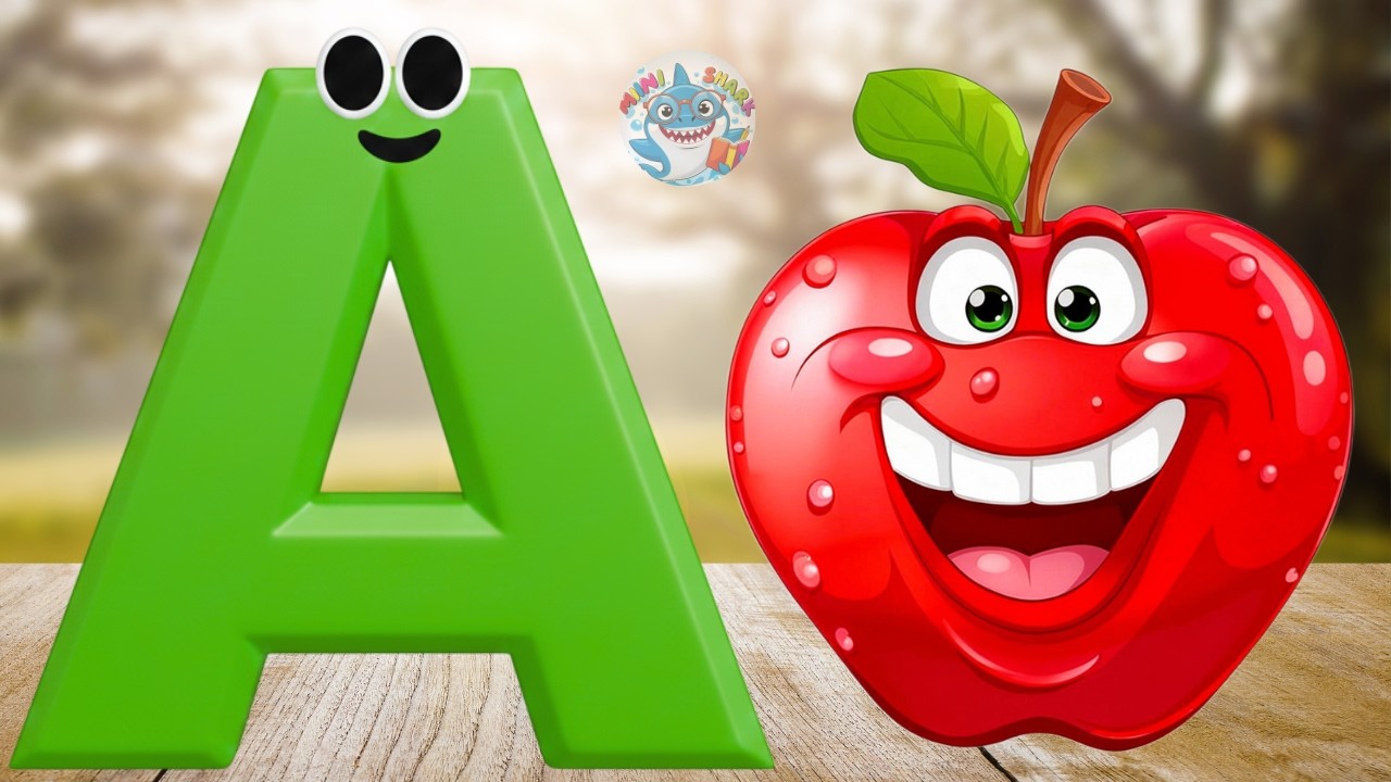 A is for Apple | A A Apple | A to Z ABC Phonics Song for Kids | Phonics Fun  #kidssongs
