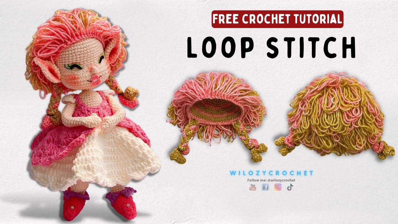 How to crochet Loop Stitches - Crochet stitch tutorial