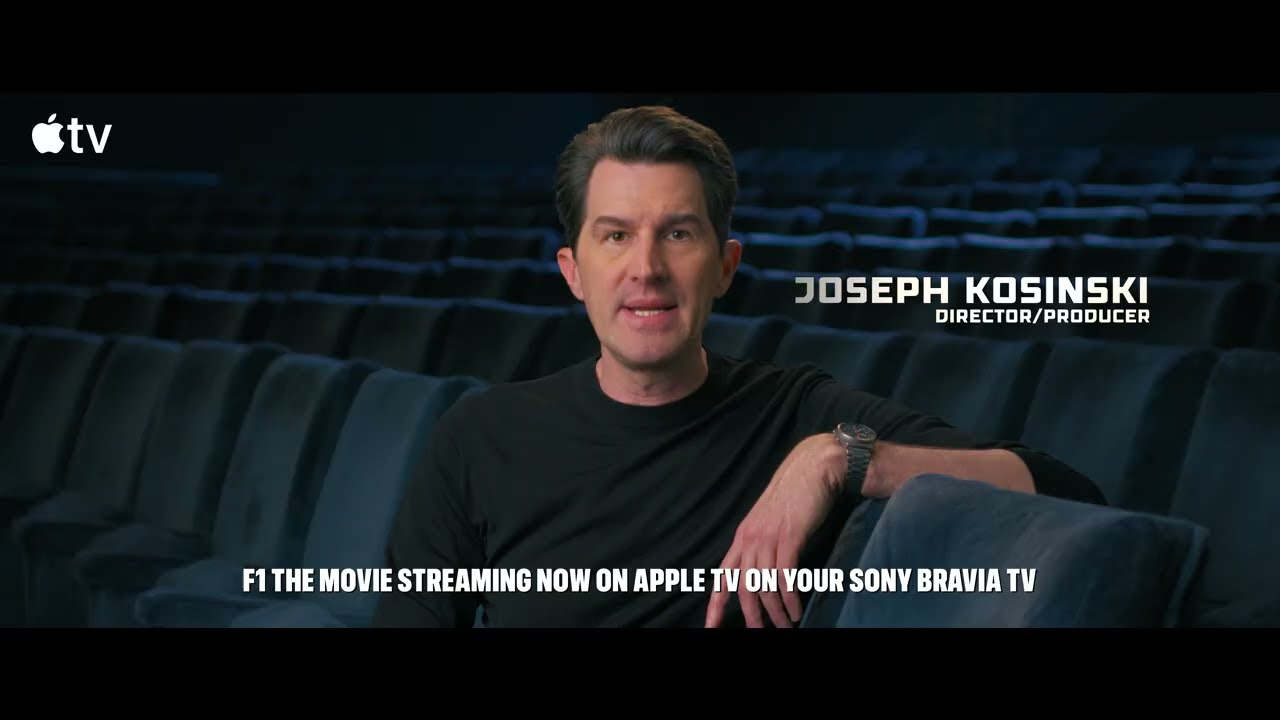 Смотрите фильм F1® на Apple TV с помощью вашего телевизора Sony BRAVIA.