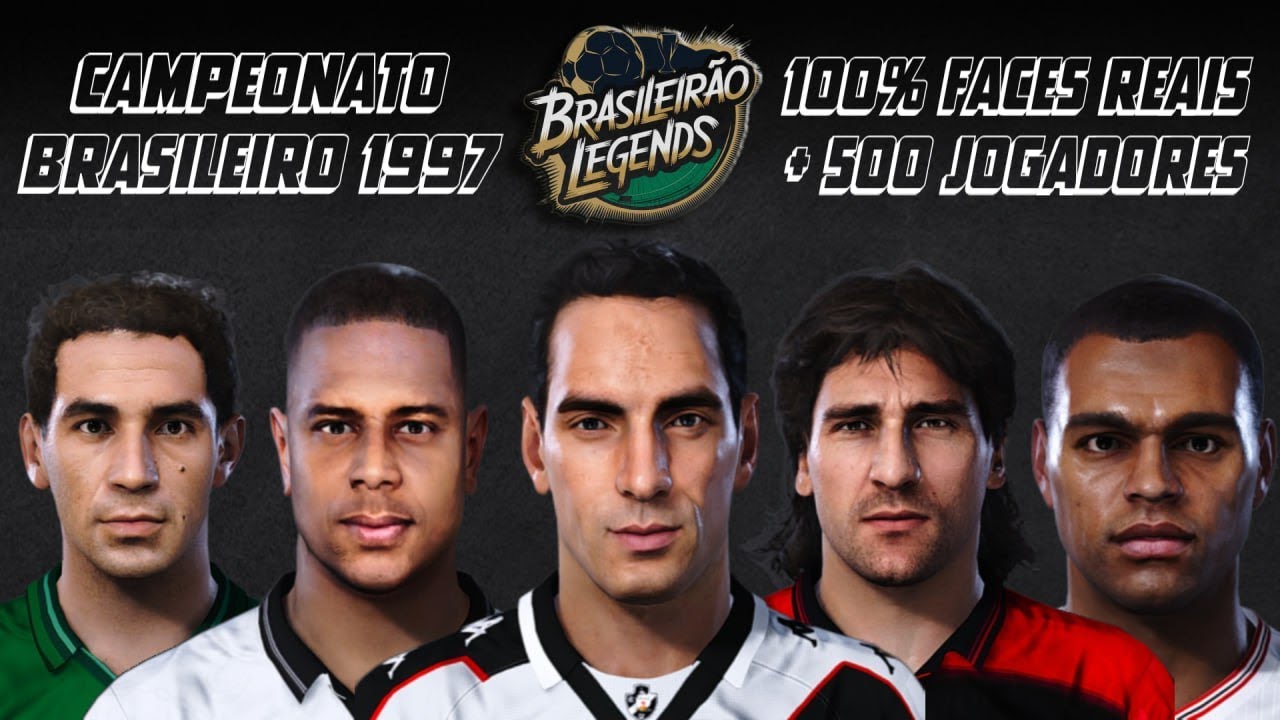 🎮 BRASILEIRÃO 1997 – Todas as Faces no Patch Brasileirão Legends (PES 21) 🇧🇷⚽