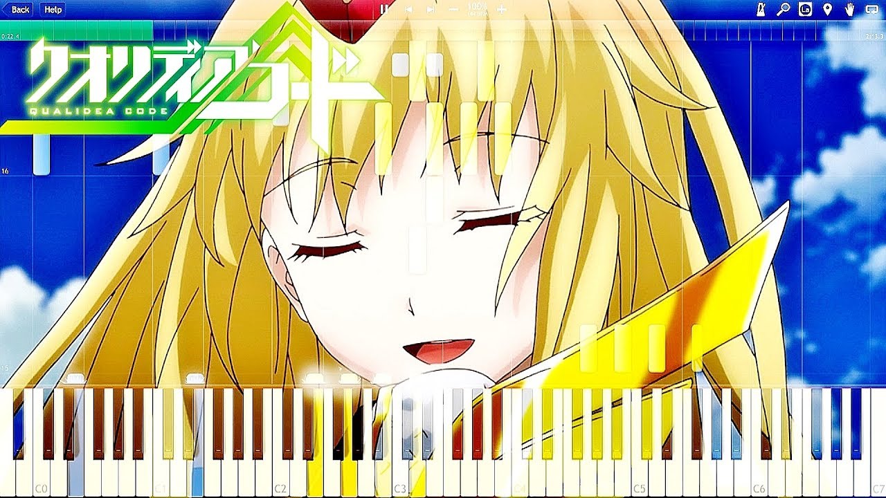 Qualidea Code - Time To Go (Canaria's Song Episode 1 OST) | Piano Tutorial, クオリディア・コード 【ピアノ】