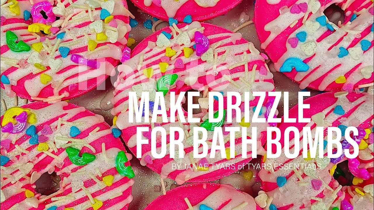 How to Make Bath Bomb Drizzle Frosting