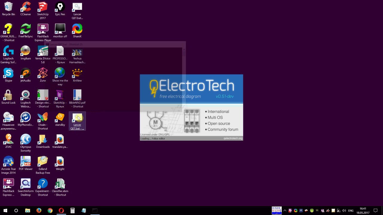 Incorrect print of the project QElectroTech