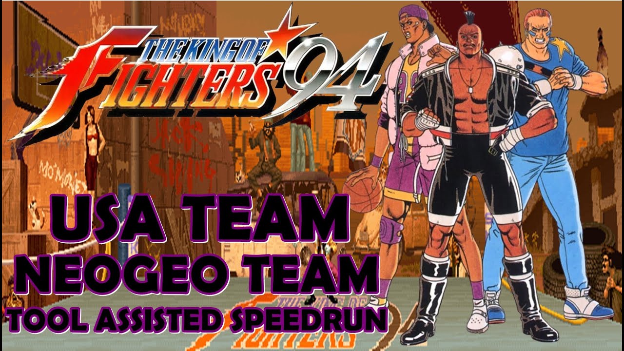 ( TAS ) THE KING OF FIGHTERS '94 - NEOGEO TEAM - USA TEAM - SPORTS TEAM