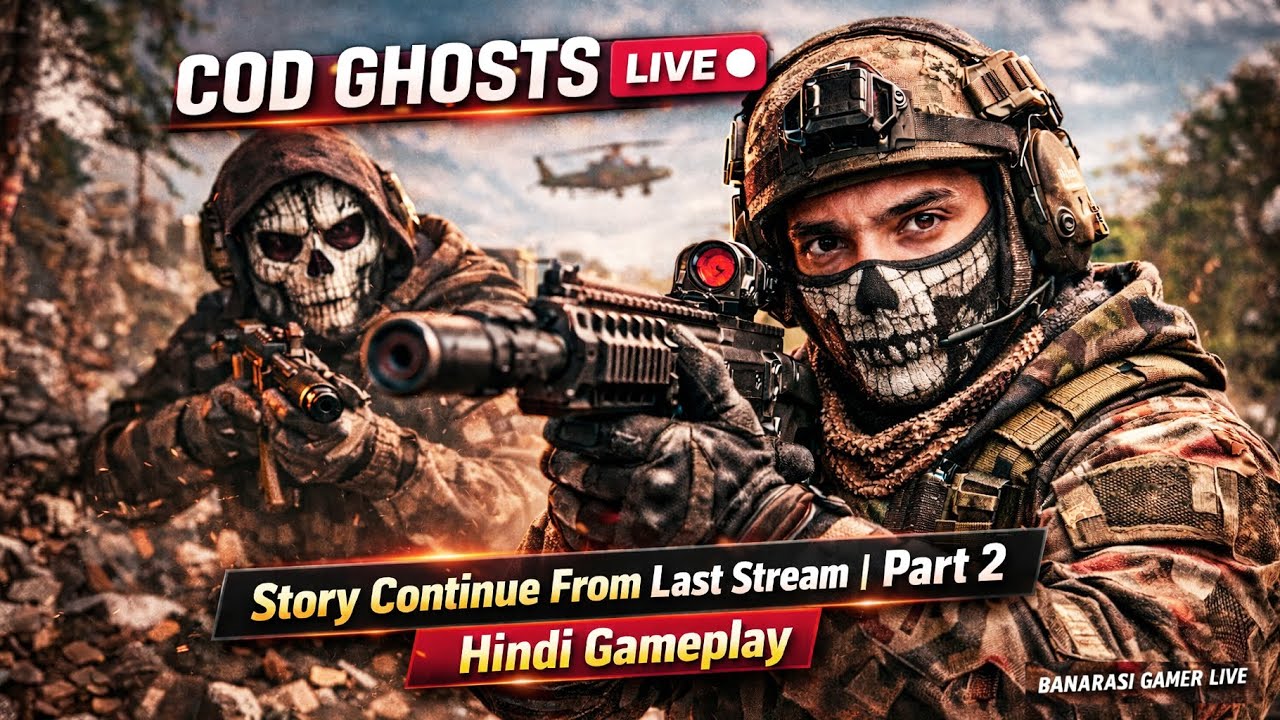 COD Ghost Live 🔴 | Story Continue From Last Stream | Part 2 | Hindi Gameplay