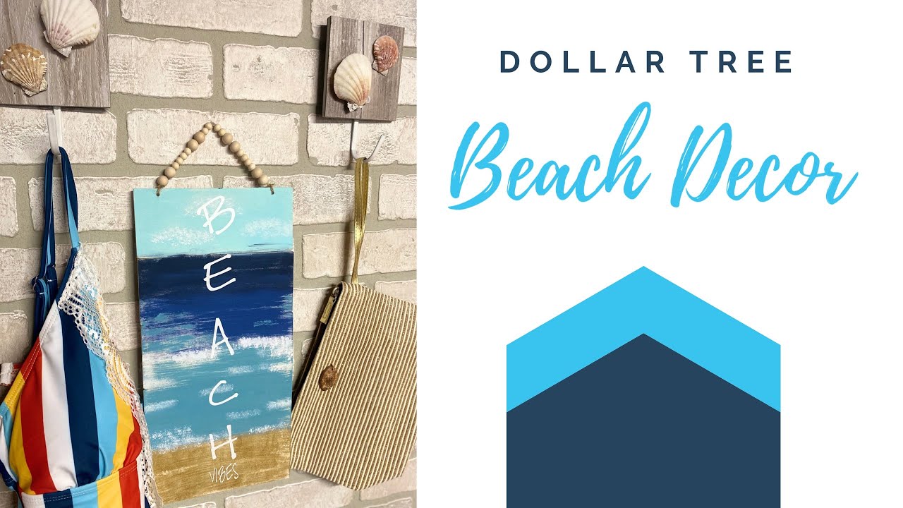 DOLLAR TREE BEACH DECOR DIYS 2020 | DIY BEACH DECOR | DOLLAR TREE DIY CRAFTS