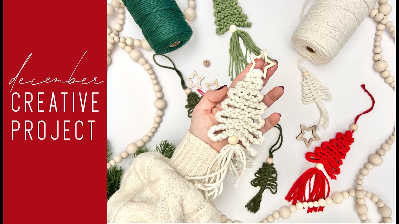 How to Make a Macramé Christmas Tree Decoration | Simple DIY Holiday Craft