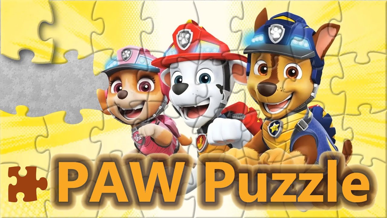 Paw Patrol Puzzle Game | Sky, Marshall & Chase Jigsaw for Kids