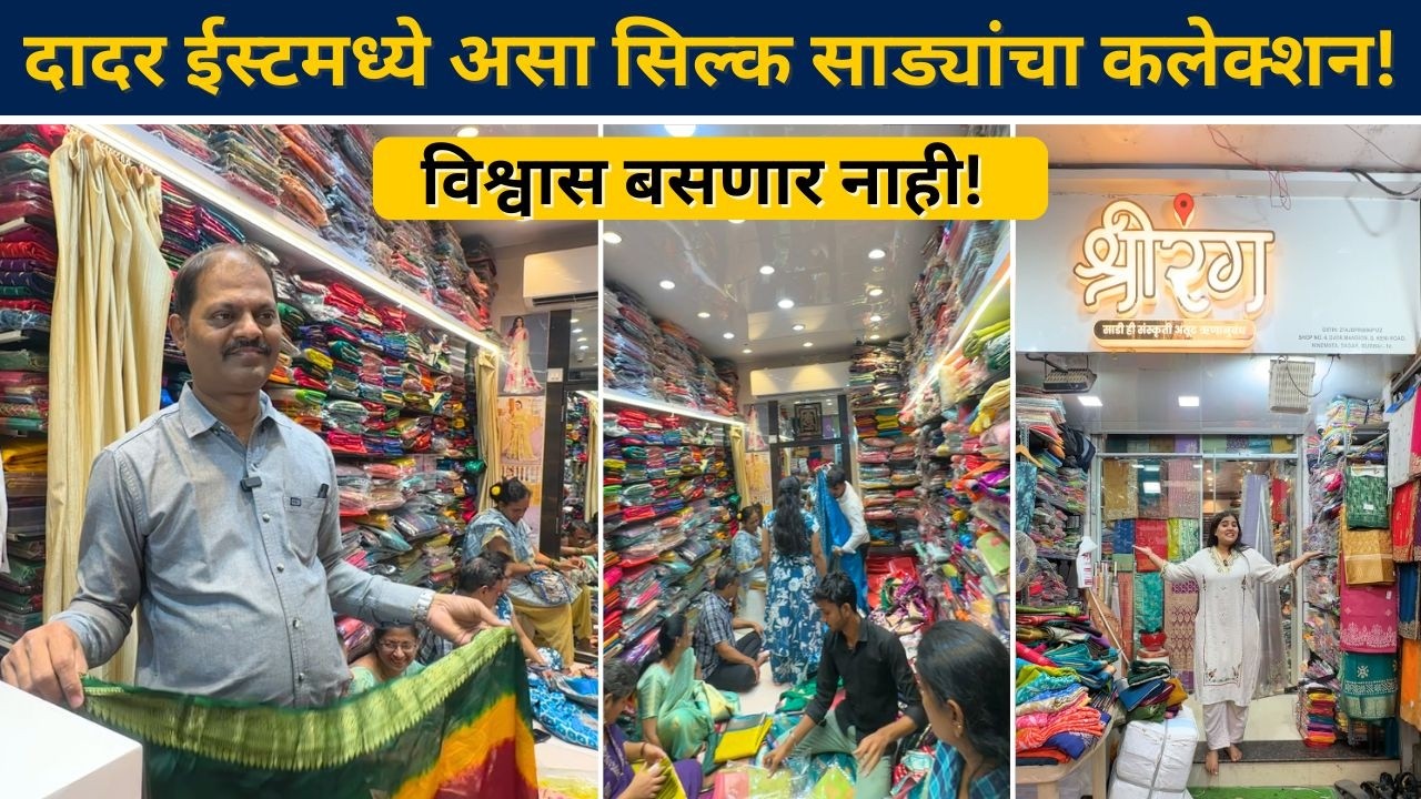 दादर ईस्टमध्ये सिल्क साड्यांचा महाखजिना 😱 | विश्वास बसणार नाही असा कलेक्शन!