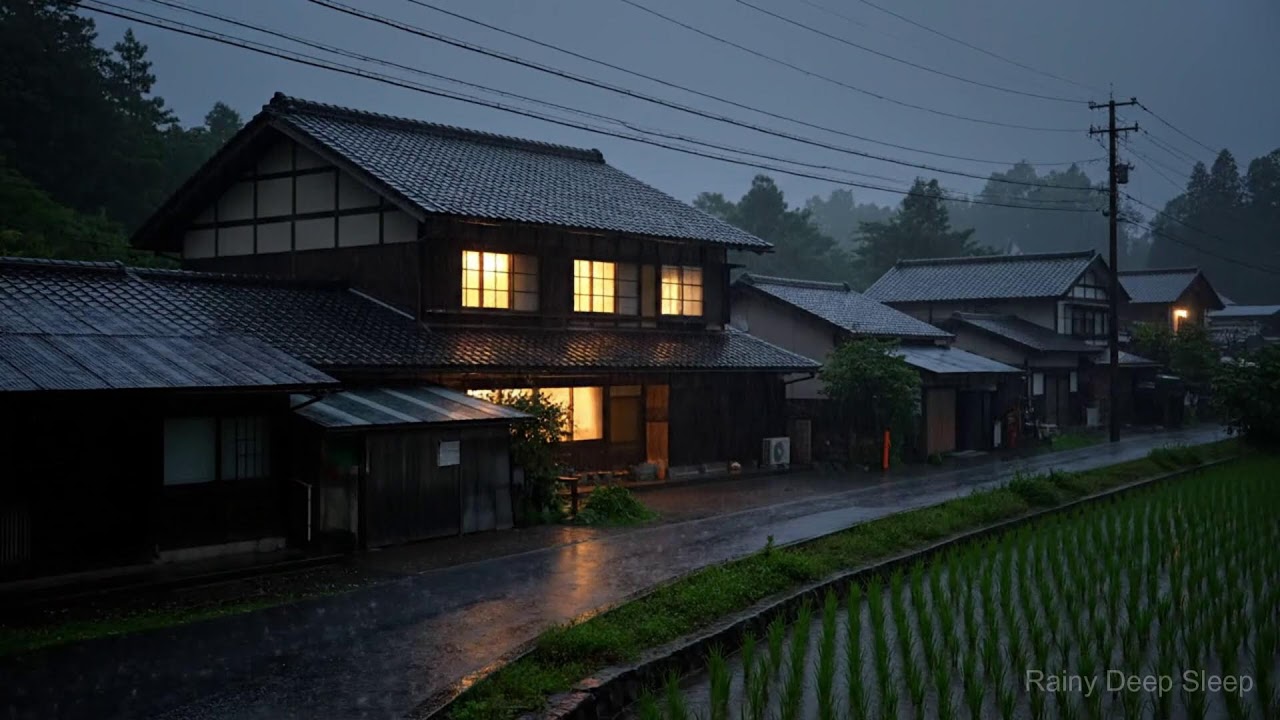 LIVE: Peaceful Countryside Rain Sounds 🌧️ Relaxing Village Ambience for Sleep