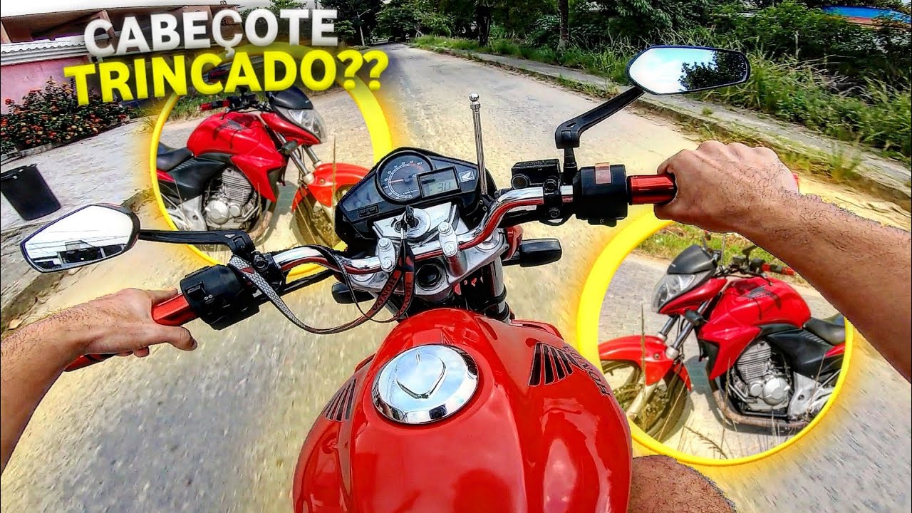 ANDAR COM A CB300 OU XRE 300 COM CABEÇOTE TRINCADO DA PROBLEMAS? Vai Estragar o MOTOR?!