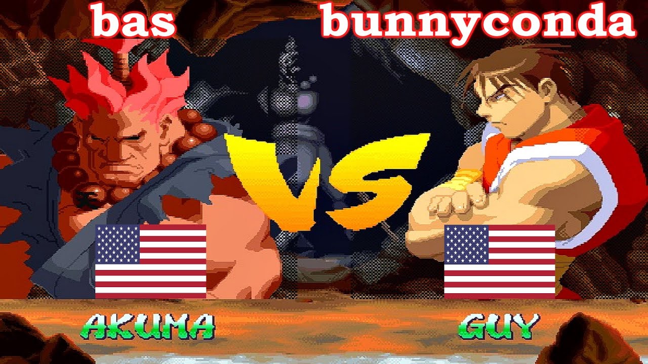 Street Fighter Alpha 2 - bas vs bunnyconda FT5