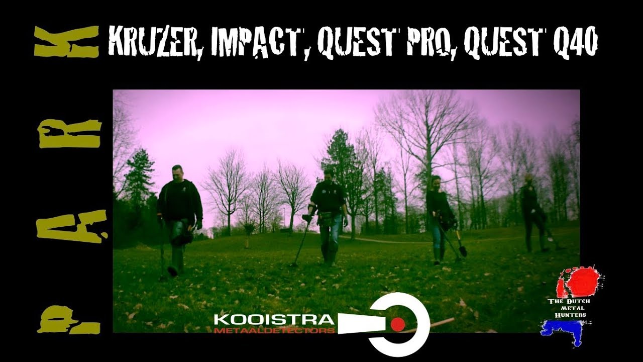Makro Multi Kruzer, Quest Pro, Nokta Impact, Quest Q40 together with our ladies at a local park!