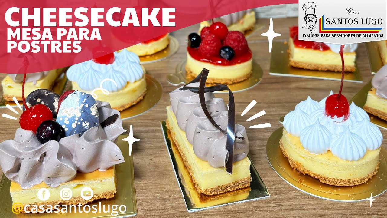 CHEESECAKE ⭐RECETA FÁCIL Y RÁPIDA PARA MESA DE POSTRES⭐