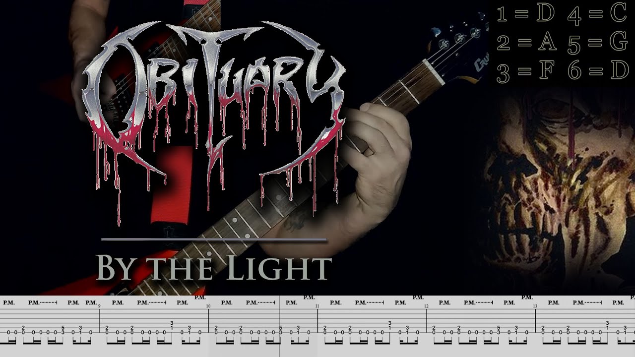 Obituary - By the Light (guitar cover playthrough tabs)