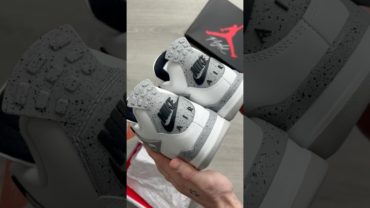 Up close with the 2025 “White Cement” Air Jordan 4 🔥🔥🔥
