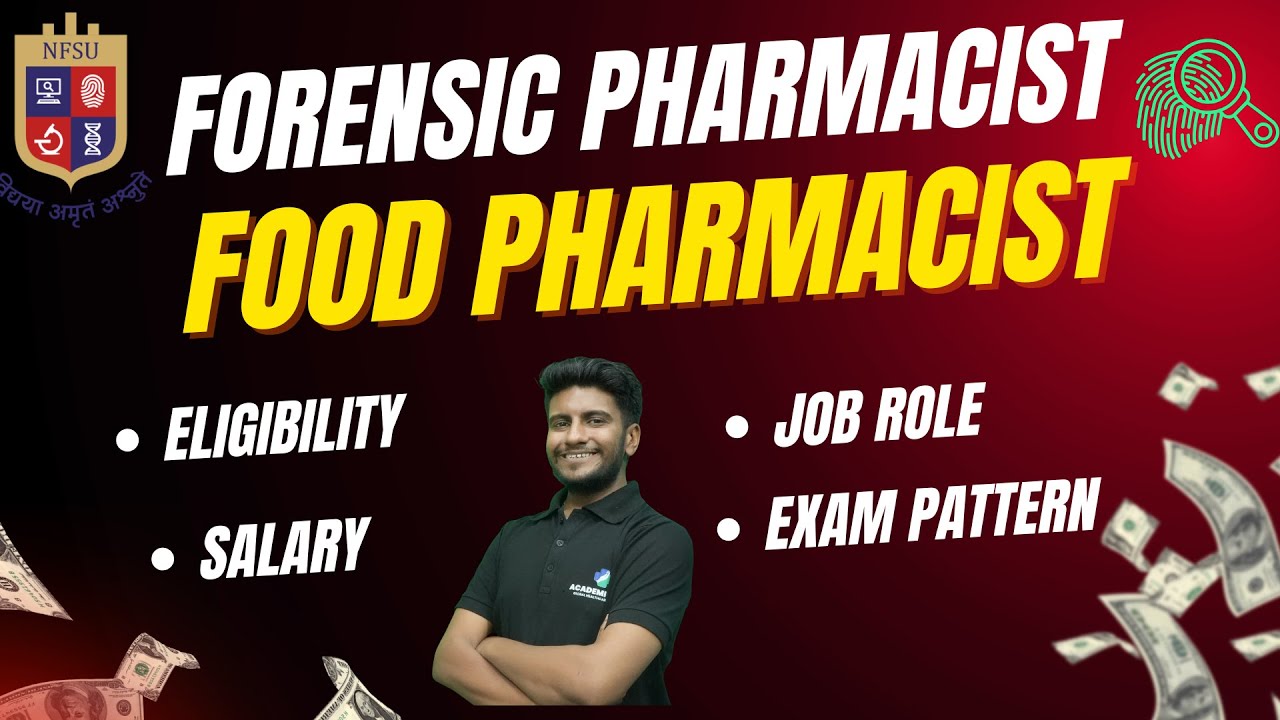Forensic Pharmacist Eligibility | Salary Exam |pattern Food Pharmacist #pharmagovernmentjobs