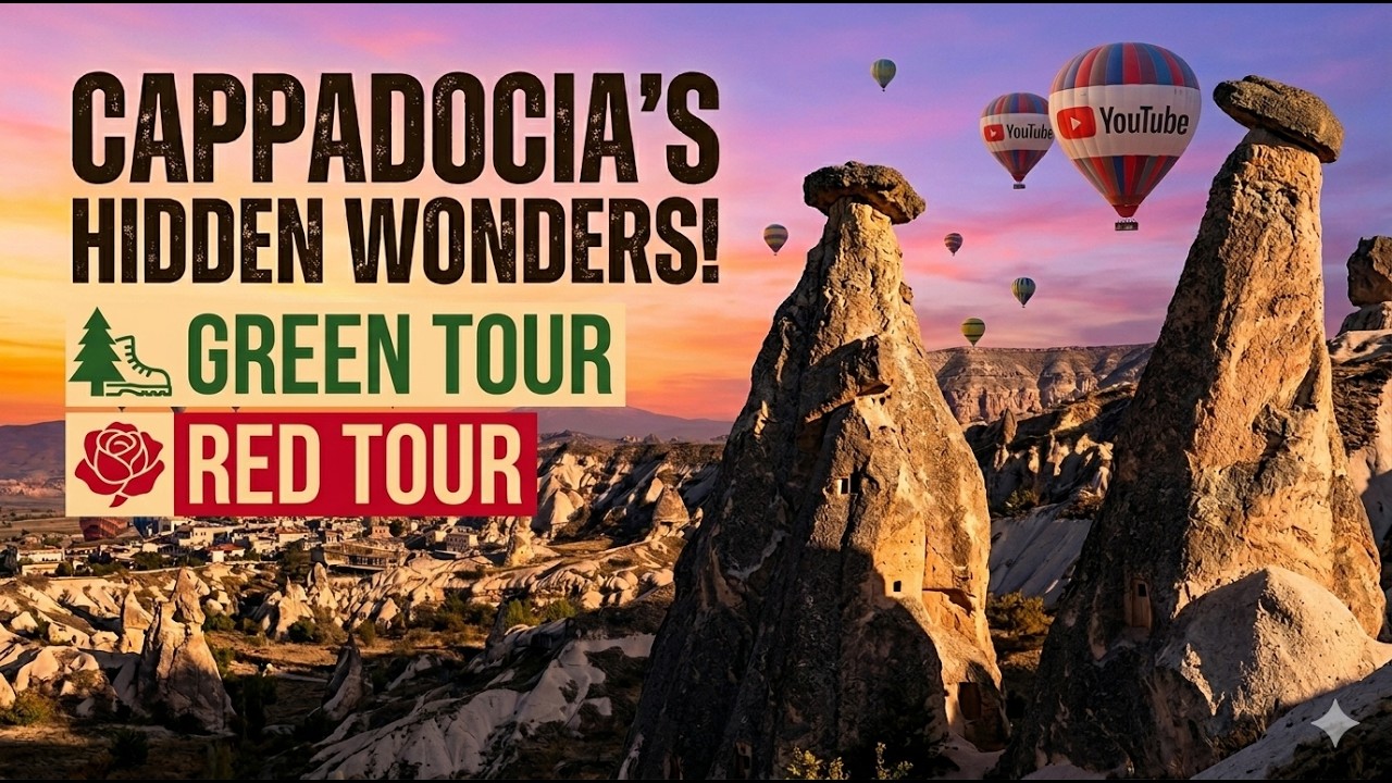 Explore Cappadocia in One Day 🇹🇷 | Green Tour + Red  Tour | Fairy Chimneys, Valleys & Hidden Views”