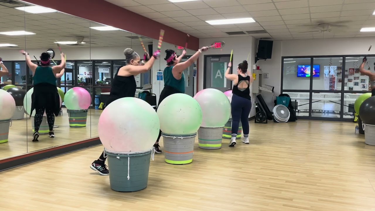Express Cardio Drumming with Ashley & the gals