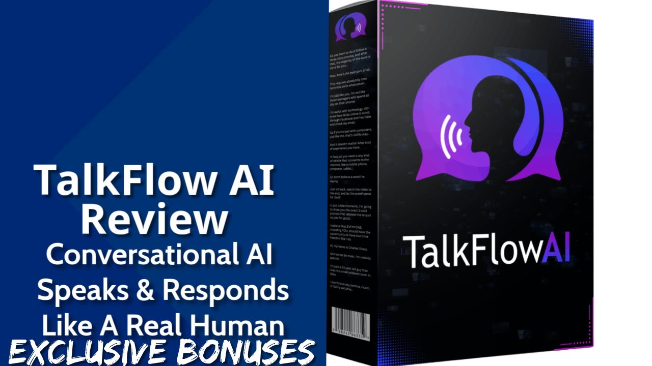 TalkFlow AI Review | Conversational AI Speaks & Responds Like A Real Human | Exclusive Bonuses
