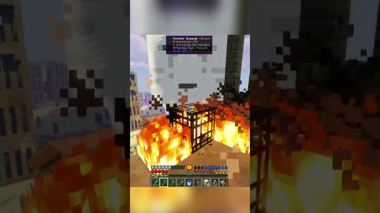 Ghast!? Forever Stranded | Modded Minecraft #shorts #minecraft #minecraftshorts
