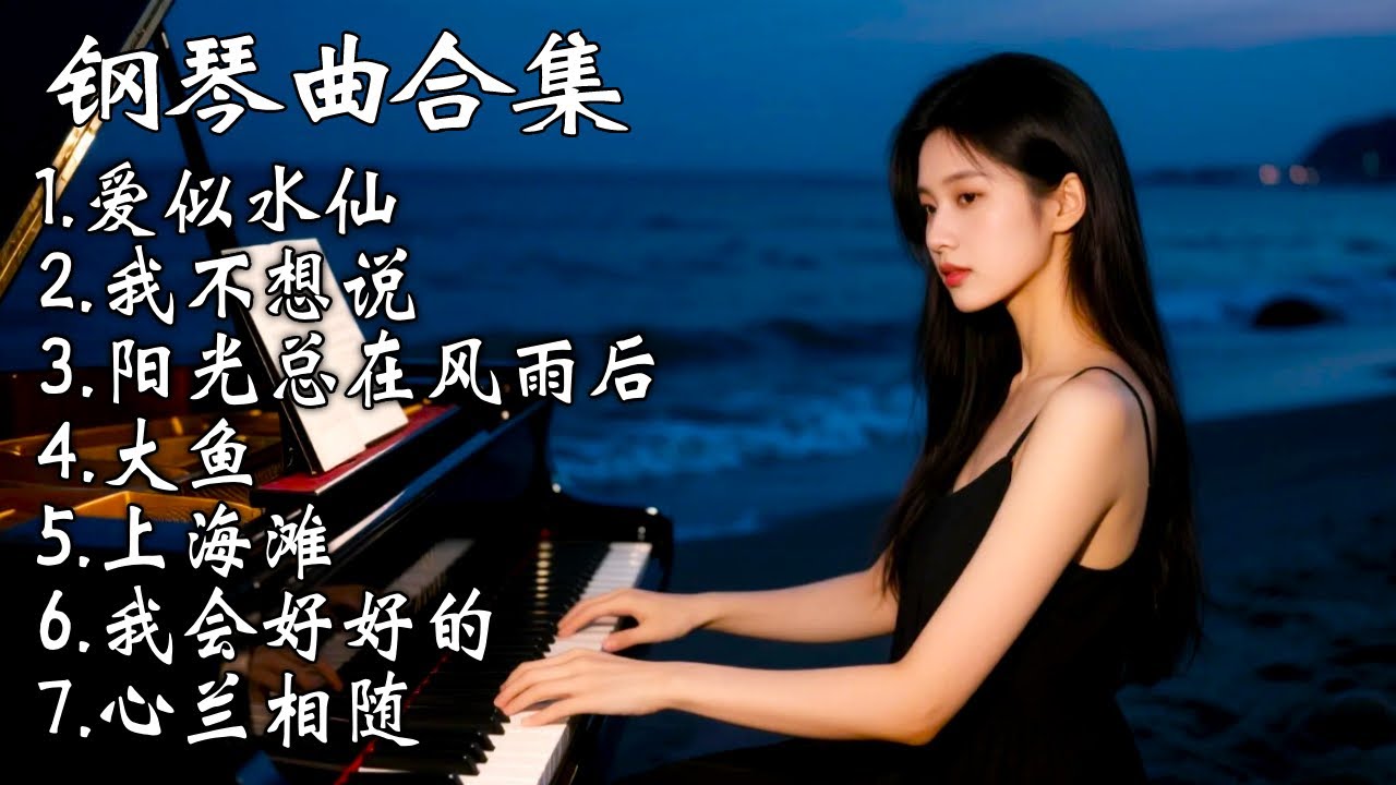 超长钢琴曲合集🎶传统金曲连弹，旋律轻快却震到灵魂出窍～🎹⚡【睦芯钢琴】#钢琴 #你的心河 #演奏