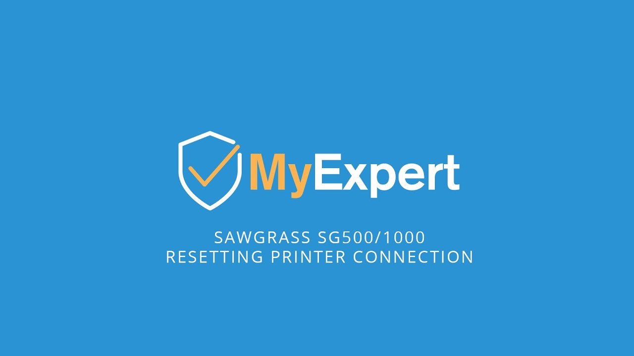 Sawgrass SG500 and SG1000 Resetting Printer Connection - MyExpert Tutorial