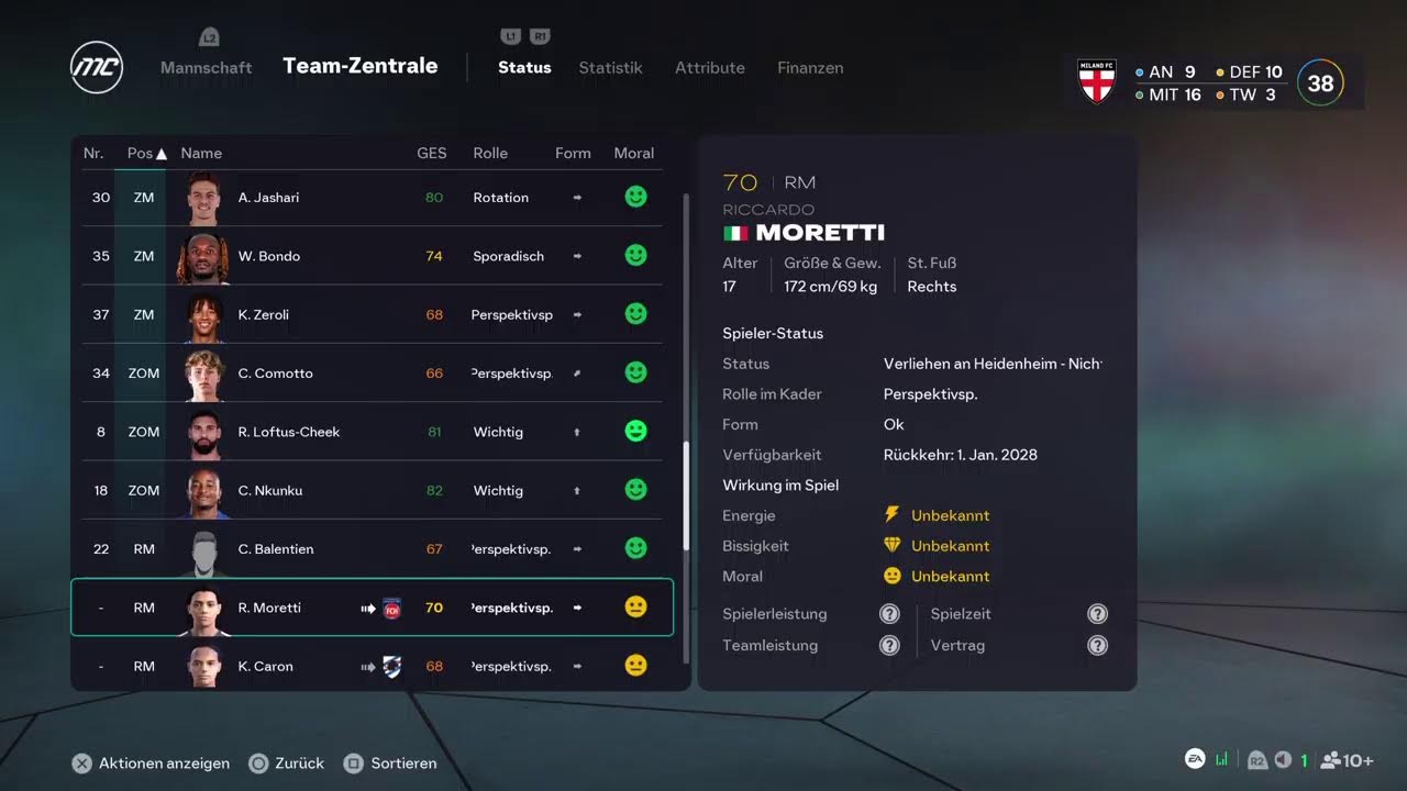 EA FC 26 [GER🇩🇪] AC Mailand Karriere [S2] Sommertransferphase #27 😊