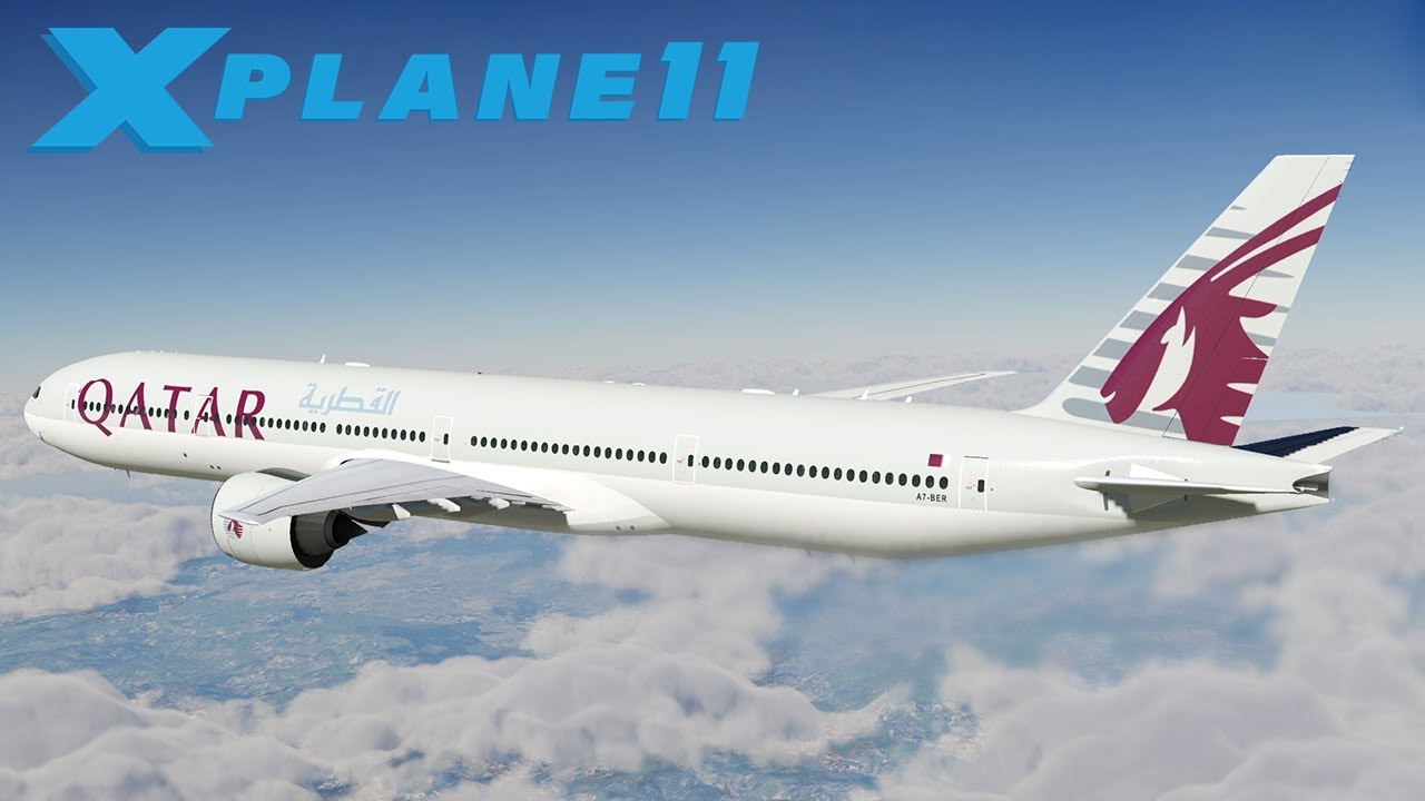 X-PLANE | B777-300ER QATAR DOHA ✈ LONDON HEATHROW