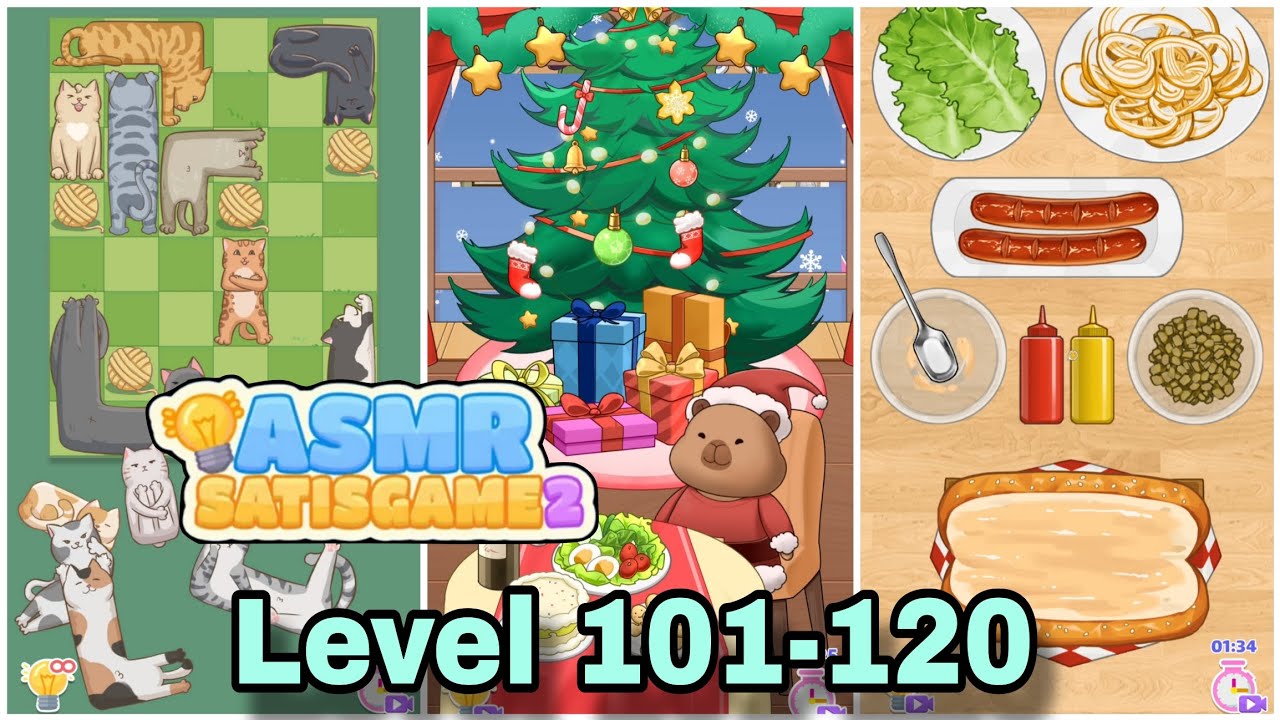 ASMR Satisgame 2 Level 101-120 Mobile Gameplay Walkthrough| Satisfying ASMR Game