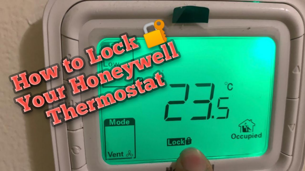 Honeywell Thermostat. Look And unlock programming mode Setup