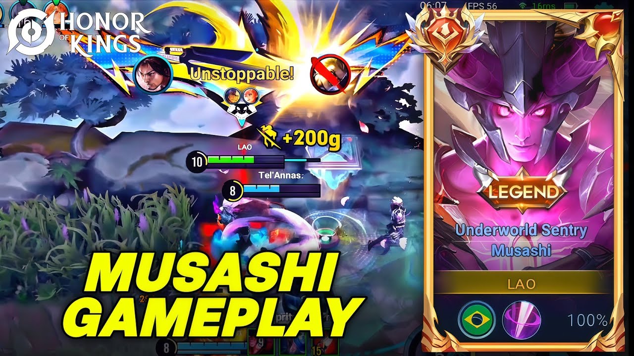 Musashi Jungle Gameplay - Farm Fast - Honor Of Kings