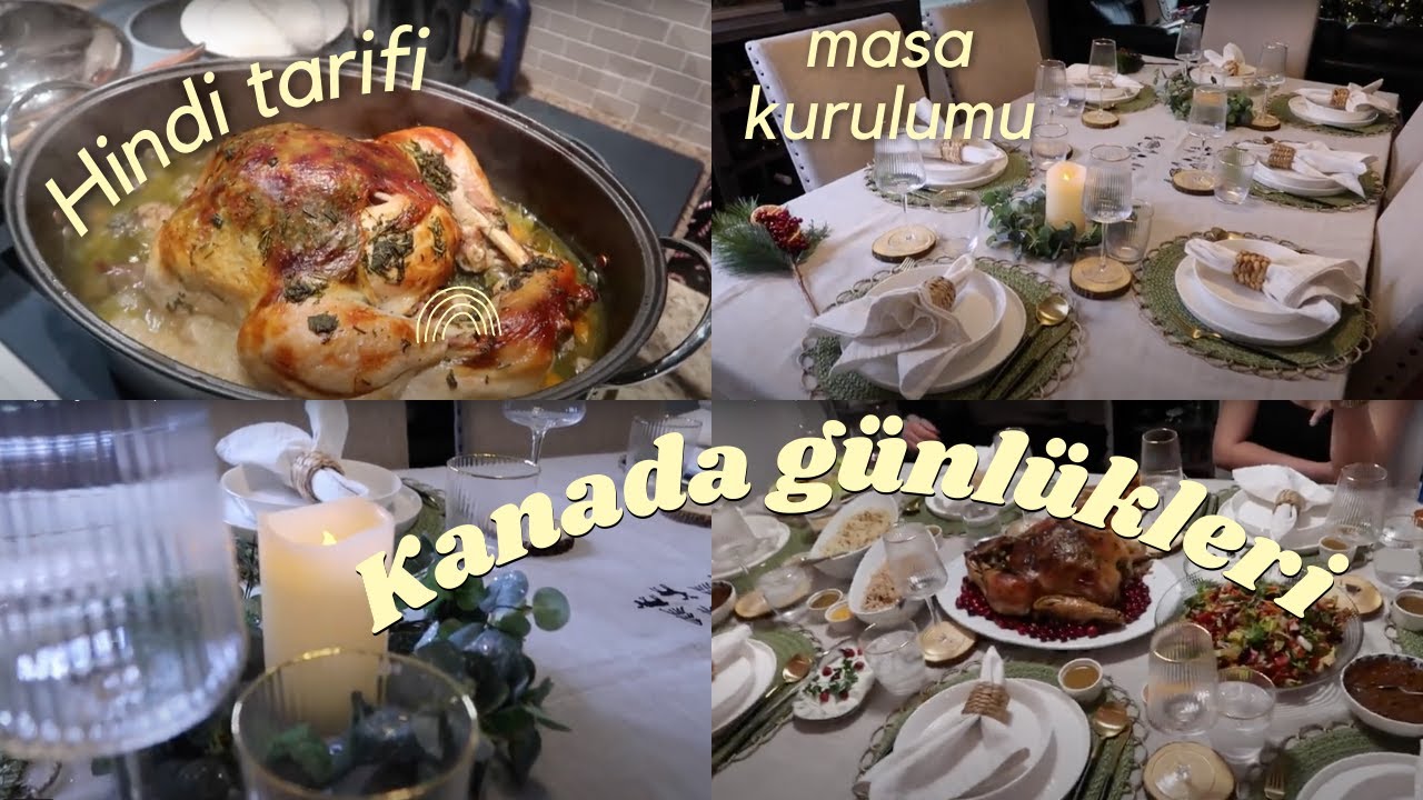 Misafir Hazirligi | Sofra Kurulumu | Ogluma Büyük Sürpriz #kanada #vlog #montreal