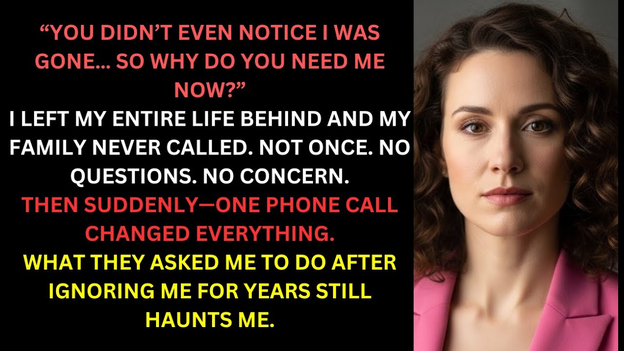 “My Family Didn’t Notice I Disappeared—Until They Needed Me Again”
