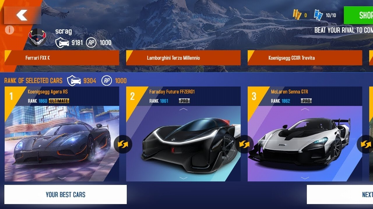 Asphalt 8 | First Day Gauntlet Races with Koenigsegg Agera RS 👾🔥