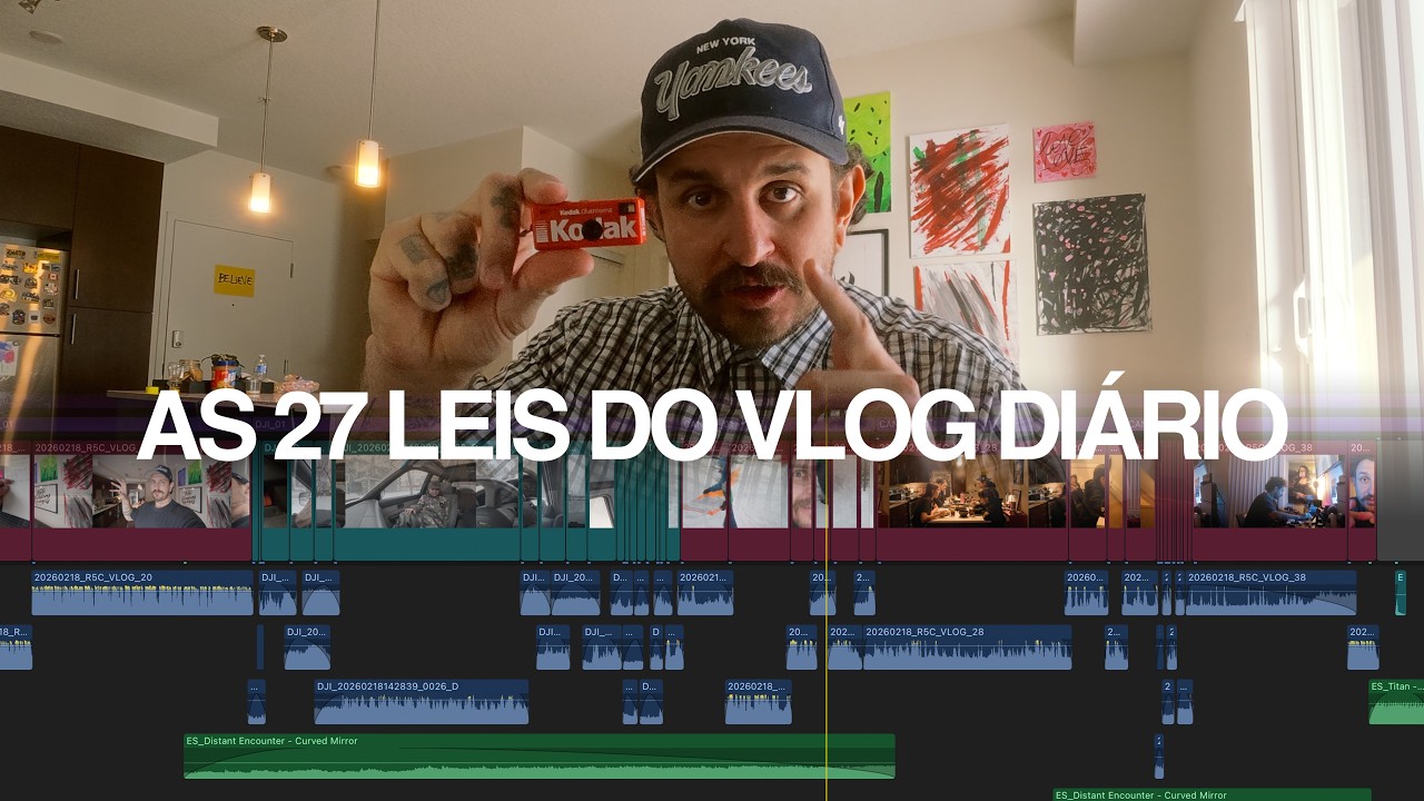 LEI 23 | NÃO ACUMULE VLOGS SEM EDITAR (edite todos os dias).