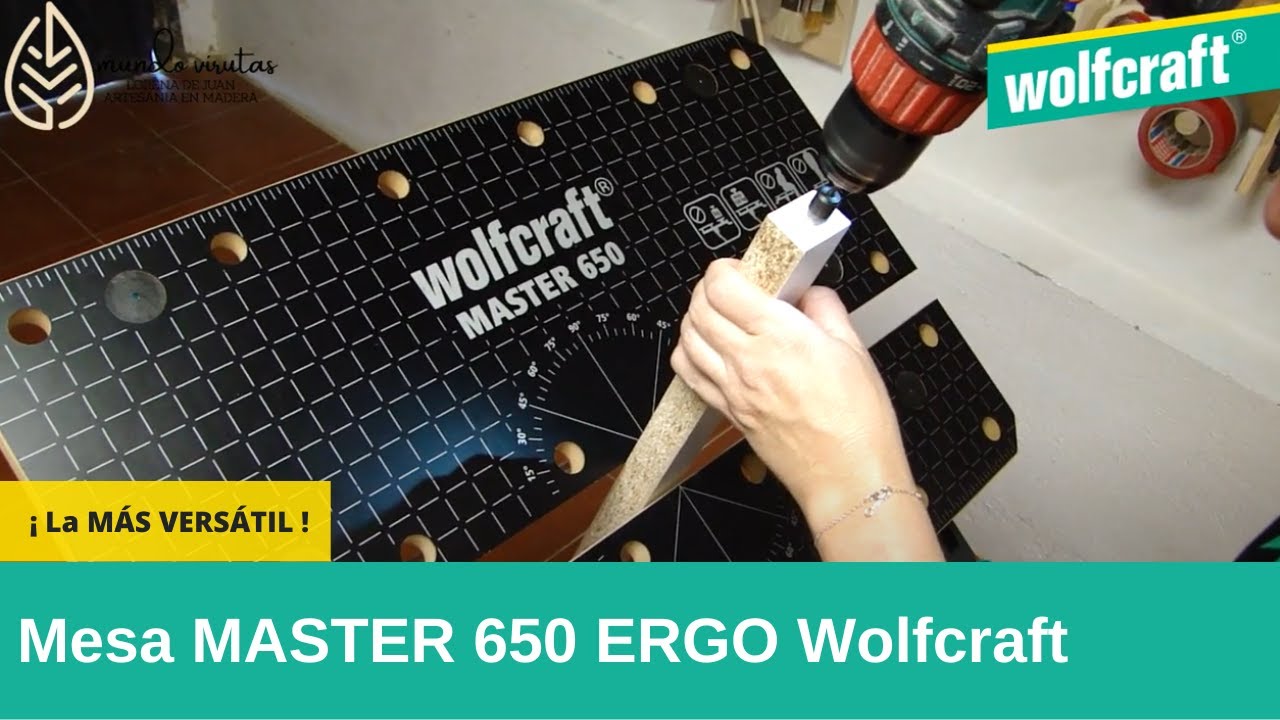 Mesa de trabajo y sujeción MASTER 650 ERGO Wolfcraft. ¡ La más versátil !